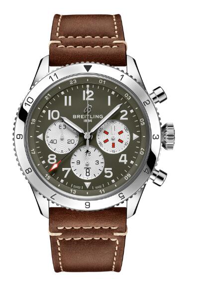 Replica Breitling SUPER AVI B04 CHRONOGRAPH GMT 46 CURTISS WARHAWK AB04452A1L1X1 Men Watch